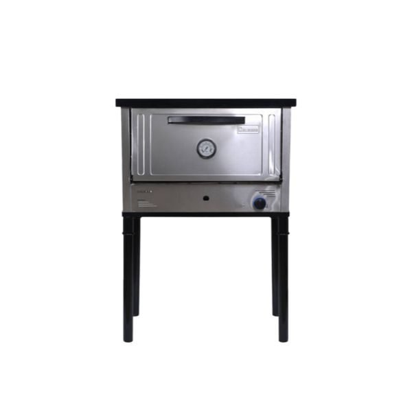 Horno 6 Pizzas Acero Inox. Int, Enlozado 3 Estantes Calabro