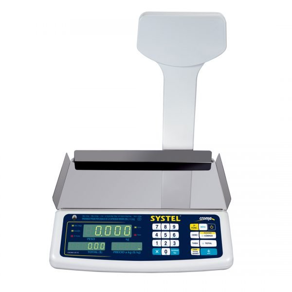 Balanza Croma 30 Kg con Barral y Bateria Systel