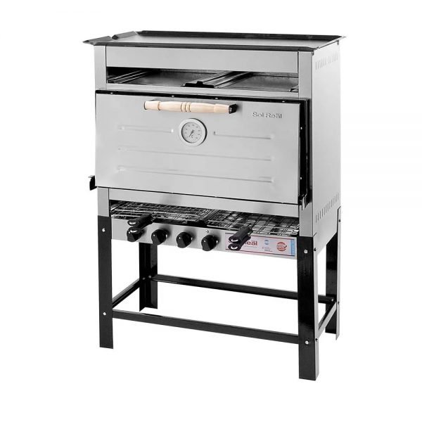 Horno 8 Pizzas C/Carlitero Doble y Plancha Doble Sol Real