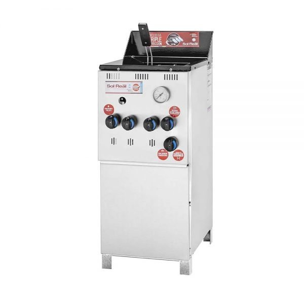 Freidor 10 Lts 1 Canasto Acero Inox. Sol Real