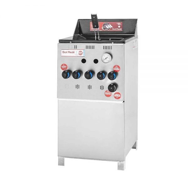 Freidor 18 Lts 1 Canasto Acero Inox. Sol Real